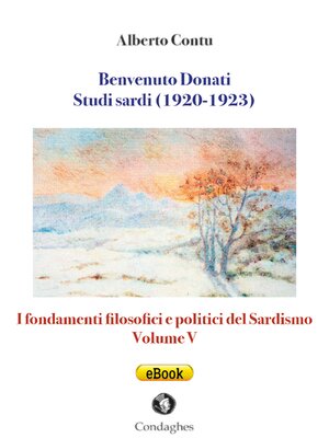 cover image of Benvenuto Donati--Studi sardi (1920-1923)